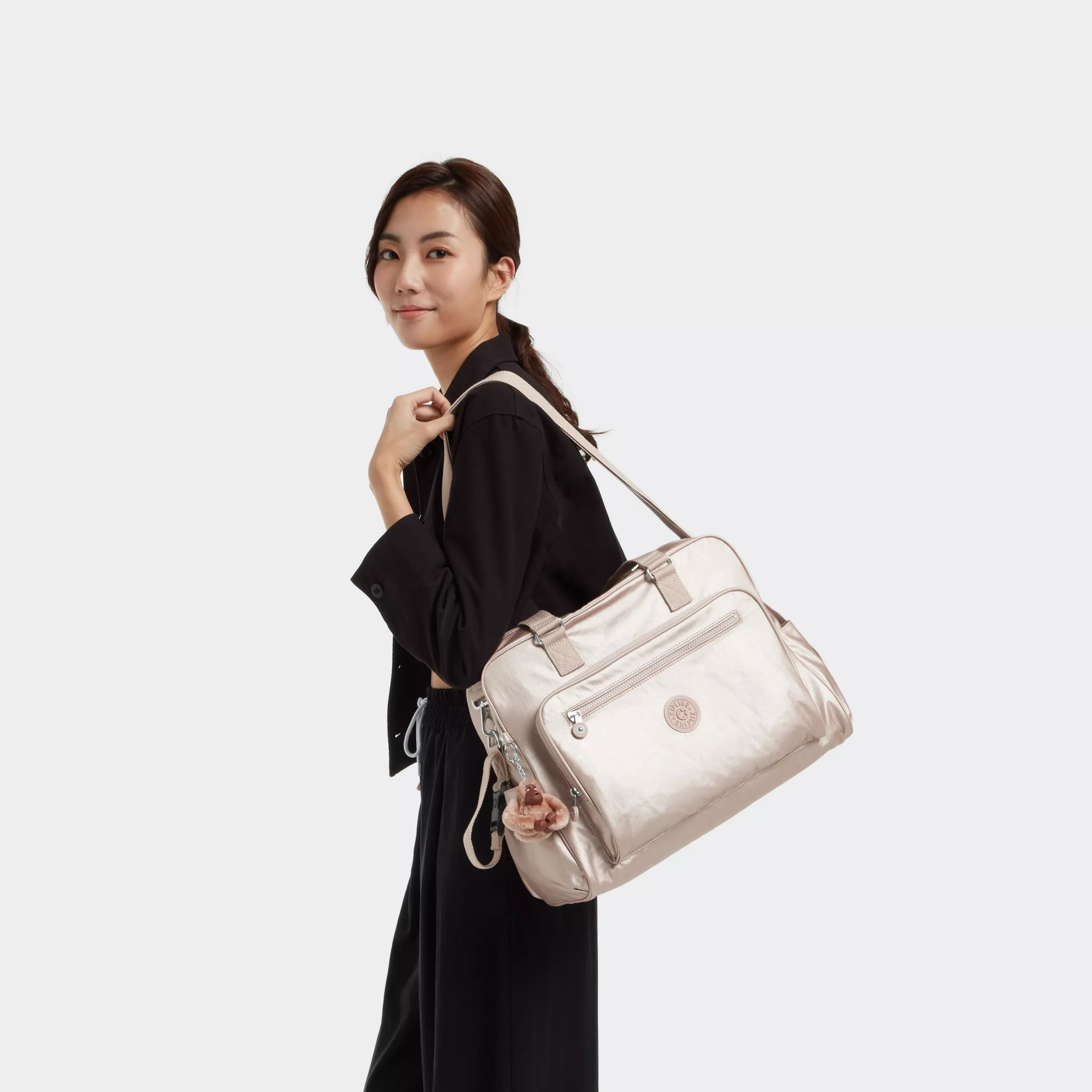 Alanna Metallic Diaper Bag - Image 2