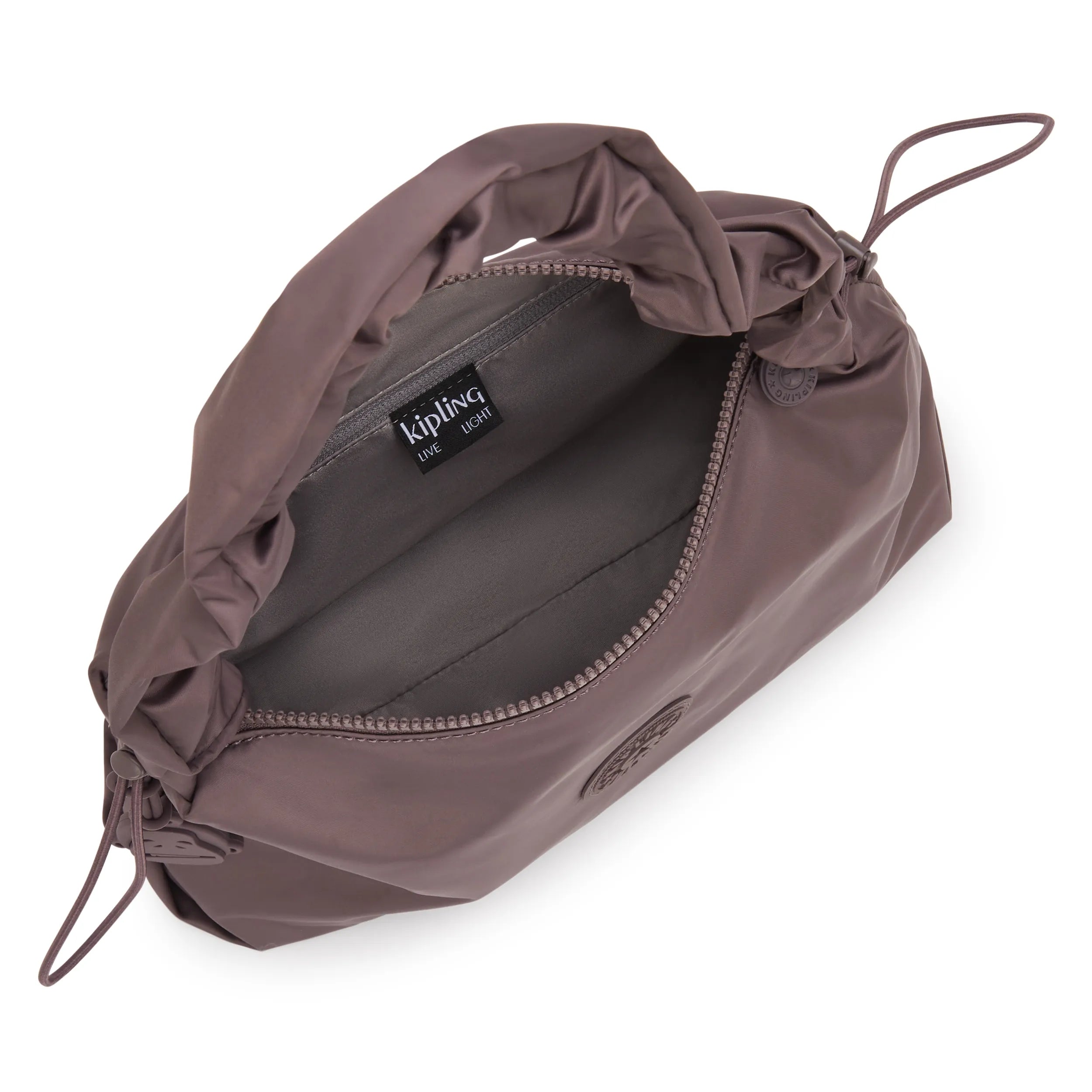 Eleni Medium Smooth Satin Shoulder Bag - Image 4