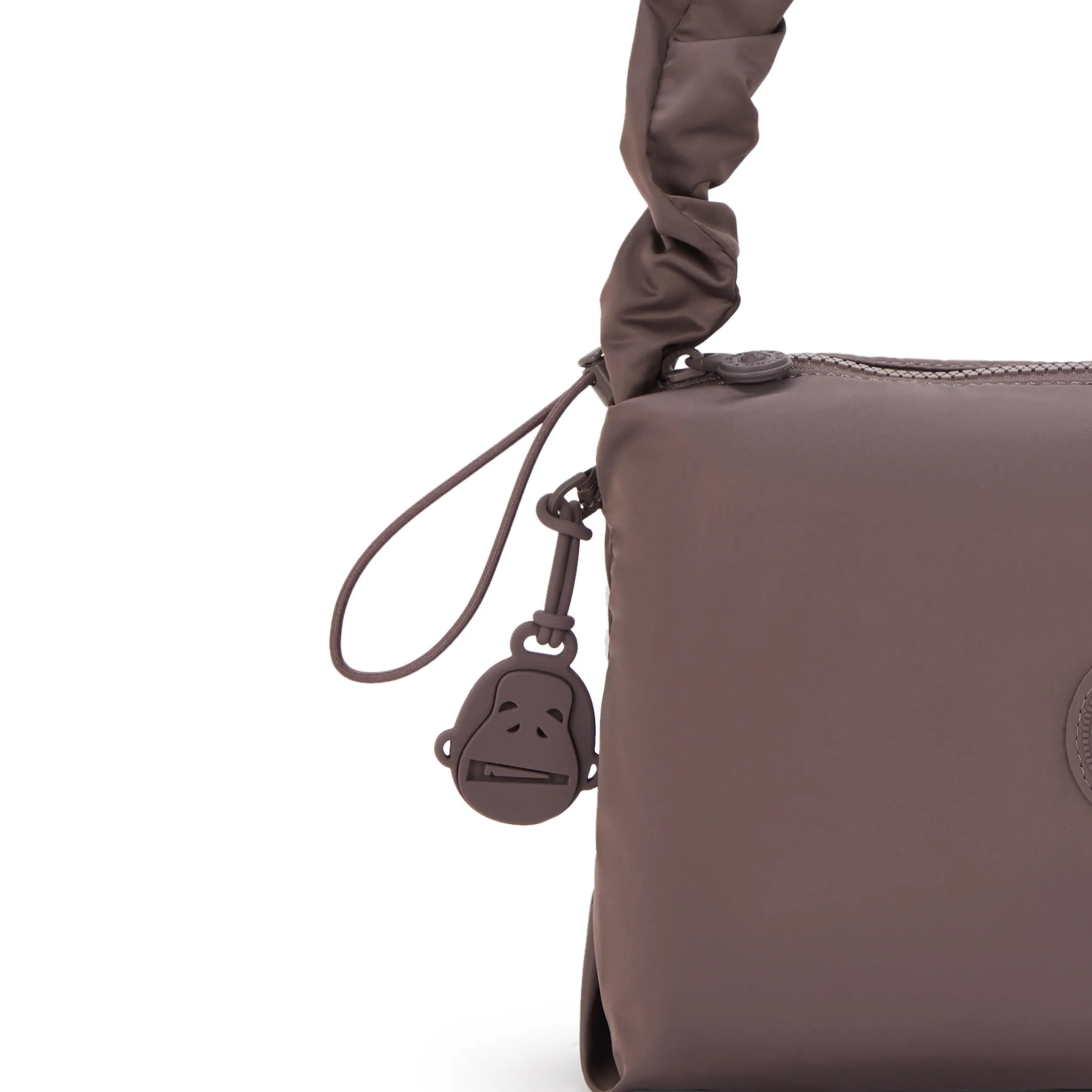 Eleni Medium Smooth Satin Shoulder Bag - Image 6
